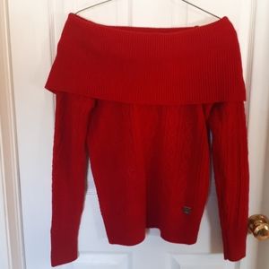 TOMMY HILFIGER Off-The-Shoulder Swe…